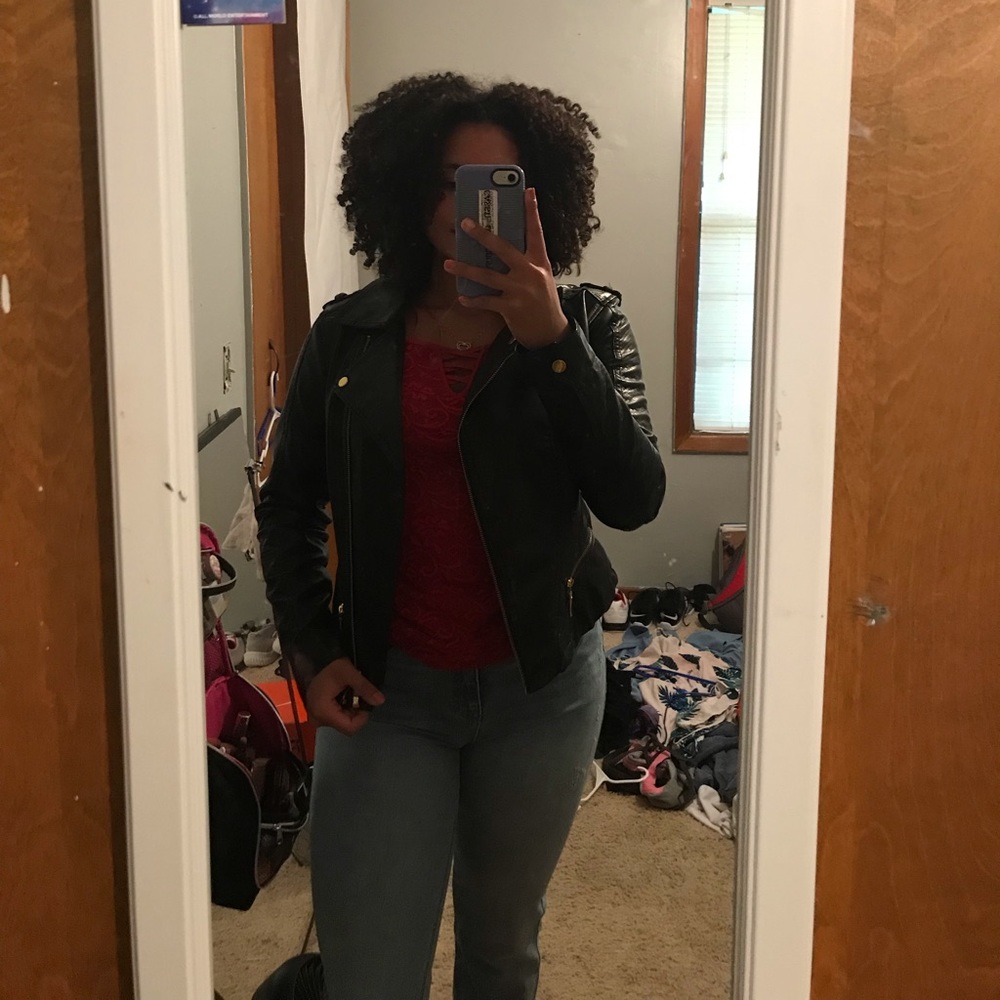 Bongo faux leather jacket, never worn